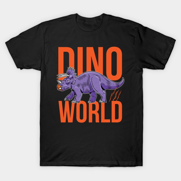 Dino World T-Shirt by WorldDinosaurs